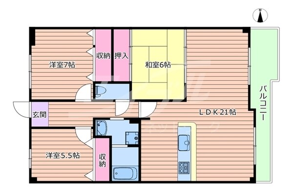 エトワール緑丘の物件間取画像